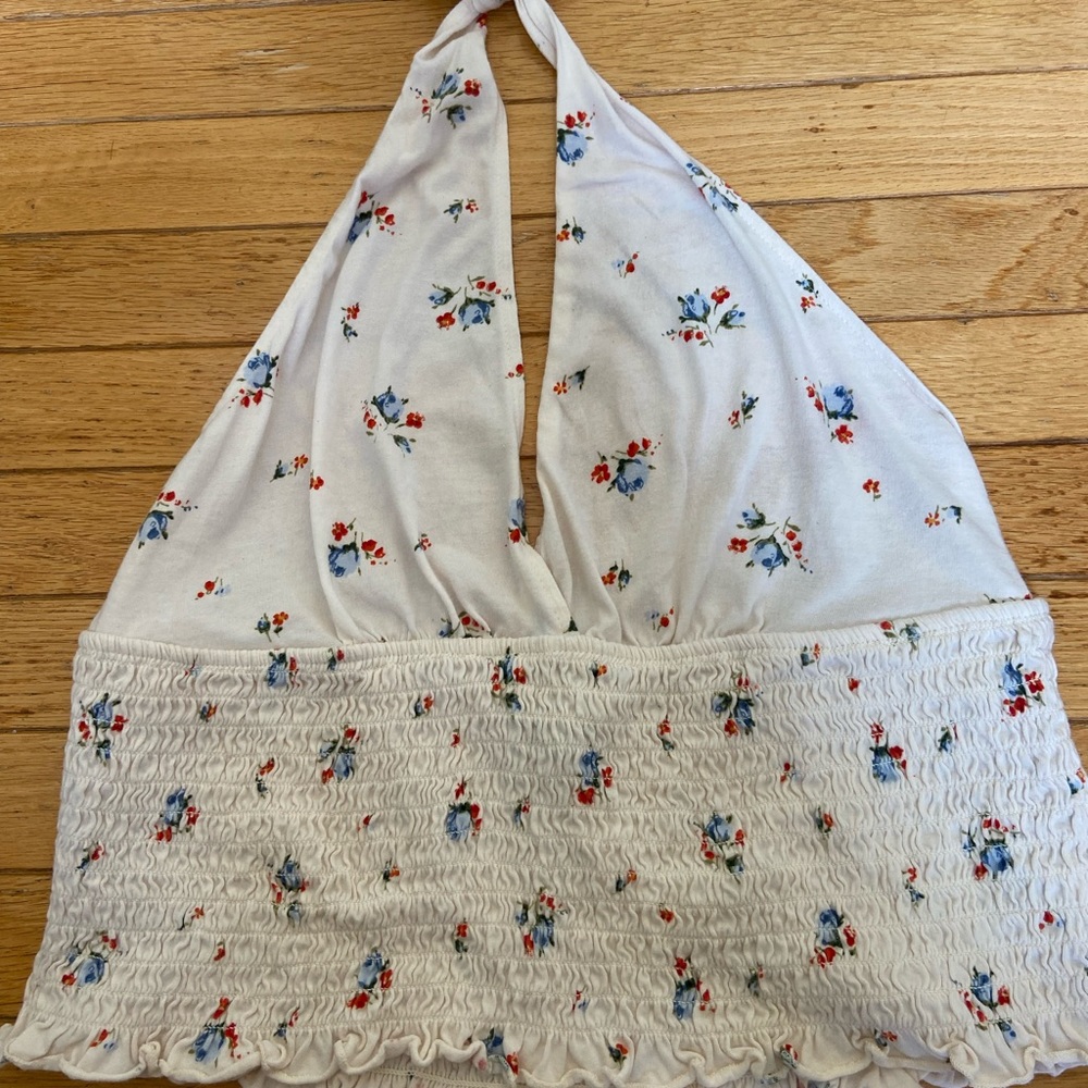 American Eagle Flora Halter Top